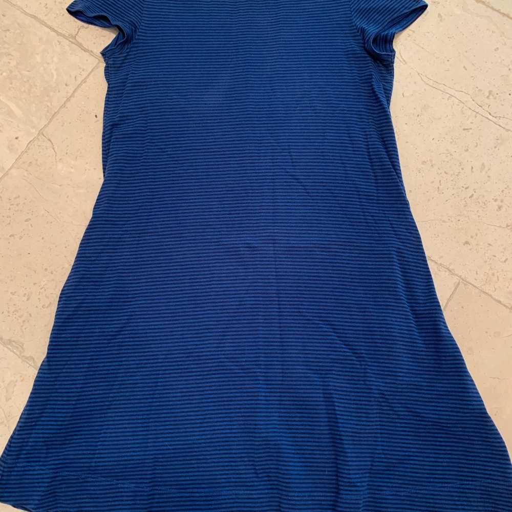 GAP Royal/Black Stripe Cotton Swing Dress